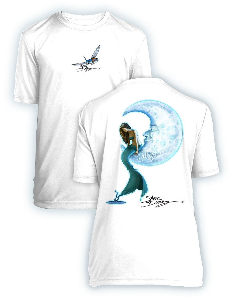 Mermaid in the Moon- KIDS Short Sleeve Performance - 100% Polyester